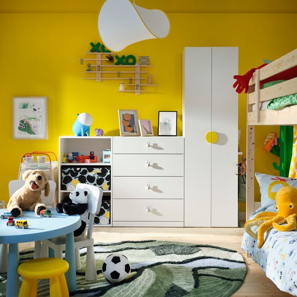 A LUSTIGT wall shelf in the childrens room