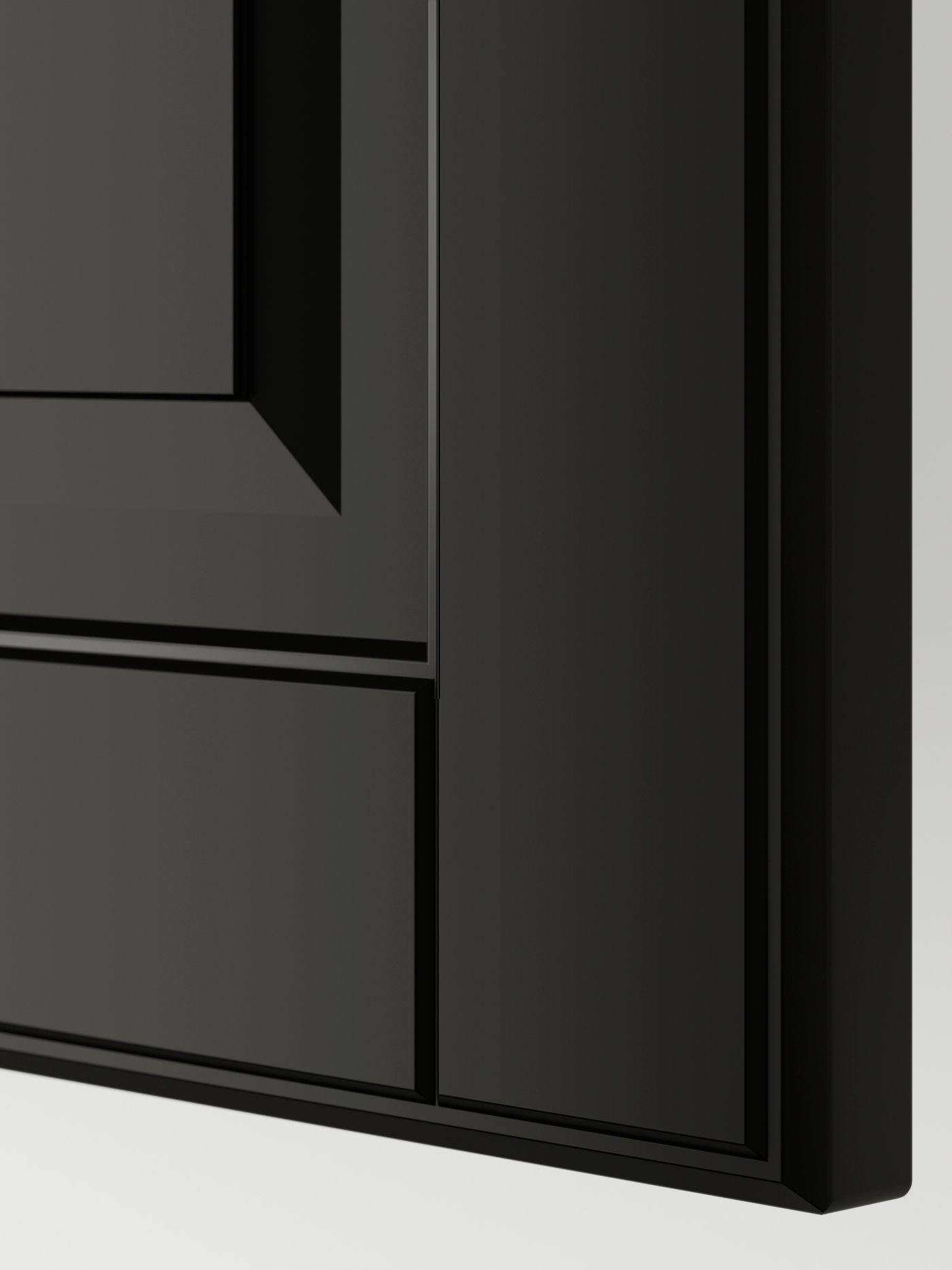 A black BODBYN door