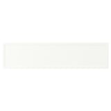ASPUDDEN, white desk, rectangular, plastic edging.