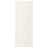 Off-white cabinet door with bevelled edge, fiberboard, traditional style.