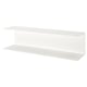 A white BOTKYRKA wall shelf, rectangular, made of epoxy-coated steel, ideal for kitchen organisation and display.