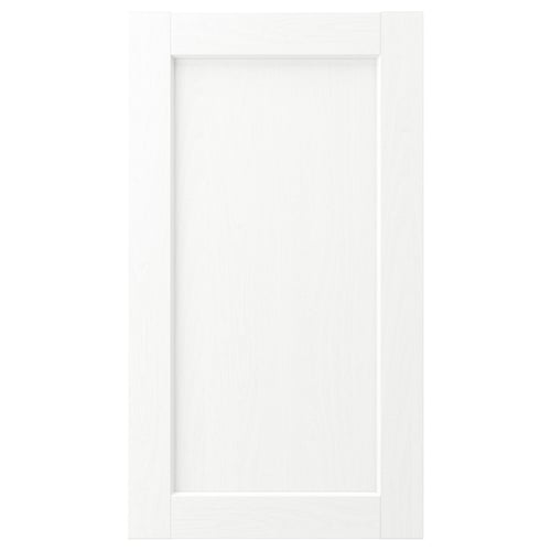 ENKÖPING white cabinet door, classic design with subtle wood grain, square shape, smooth surface.