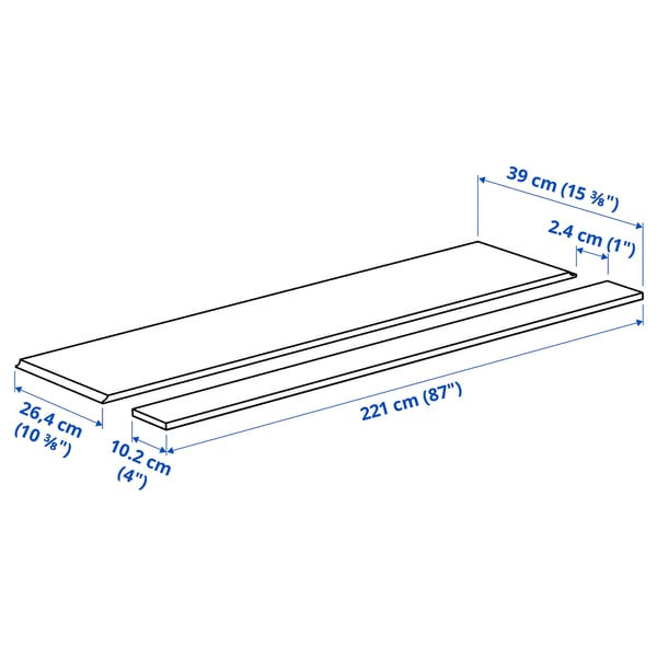 Illustration with measurements for the product: FÖRBÄTTRA.