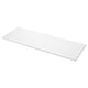 A white rectangular HEMTRÄSK countertop, made of high-pressure melamine laminate.
