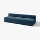 Modern blue JÄTTEBO modular sofa; clean lines, soft comfort, deep seats.