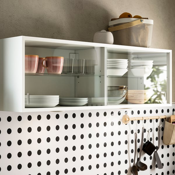 KNOXHULT Kitchen, white, 180x61x220 cm