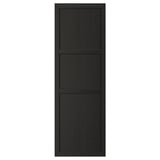 LERHYTTAN black kitchen cabinet with solid wood frame and veneer panels, traditional design.