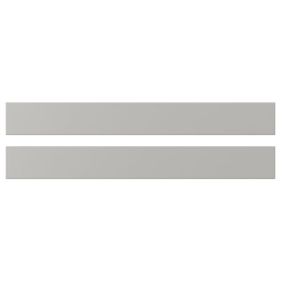 Two horizontal grey wooden bars, simple and traditional design.