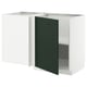 METOD kitchen unit, white & green, modern design, adjustable shelf.