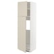 METOD kitchen cabinet, beige, tall, square, minimalist.