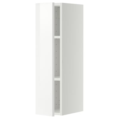 White kitchen cabinet, sleek modern design with glossy finish.