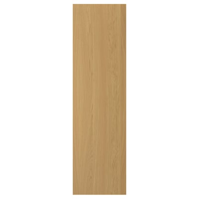SINARP door panel, light oak. Wooden veneer with clear lacquer finish, rectangular shape, smooth surface.