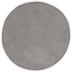 Round grey bath mat, TOFTBO, soft microfiber, recycled materials.