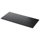 Tolkien black marble-look countertop. Rectangle, sleek design, tough plastic and melamine finish.