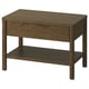 Dark brown TONSTAD side table with soft-close drawer & bottom shelf.