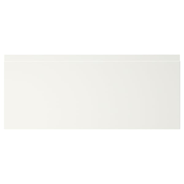 VÄSTERVIKEN matte white drawer with modern handle.