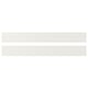 Two seamless white ikea kitchen cabinet doors, fiberboard with polyurethane and acrylic paint, for modern design.
