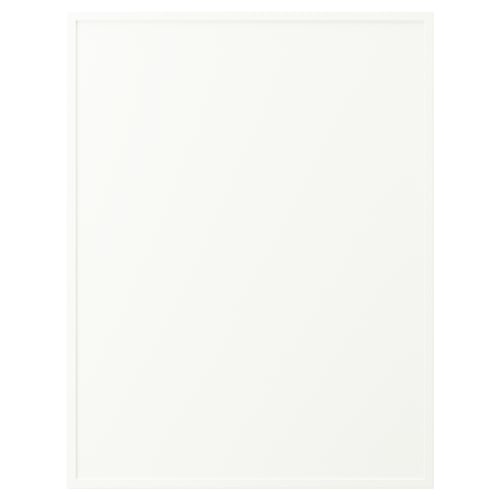 En ASPUDDEN-produkt , vit, rektangulär, tillverkad av spånskiva, fiberboard och plastmaterial.