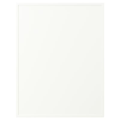 En ASPUDDEN-produkt , vit, rektangulär, tillverkad av spånskiva, fiberboard och plastmaterial.