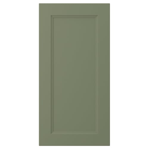 AXSTAD grön skåpdörr, modern traditionell design, matt yta, fyrkantig form, infälld panel, 25 års garanti.