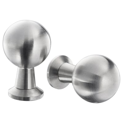Rostfria BAGGANÄS-knoppar, runda och eleganta, modern design idealisk för möbelhandtag och lådhandtag.