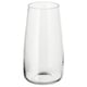 Vas i klart glas, cylindrisk form, enkel design.