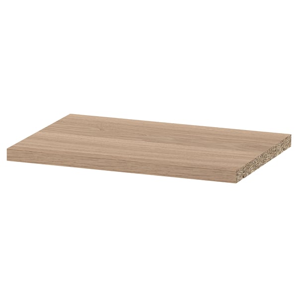 BILLY hylla: ljus ek, rektangulär, trä, minimalistisk design.