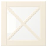 BODBYN benvitt köksskåp med fasade paneler, träfiberskiva, kvadratisk design.