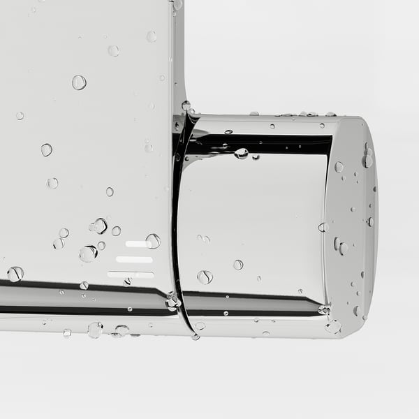 Duschblandare med säkerhetsstoppventil och cold touch-funktion som förhindrar brännskador och säkerställer komfort.