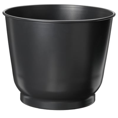BROKTRAST Kruka, inom-/utomhus/mörkgrå, 24 cm