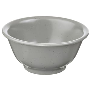 DAGGASTER grå skål i stengods, rund, spräcklig design.