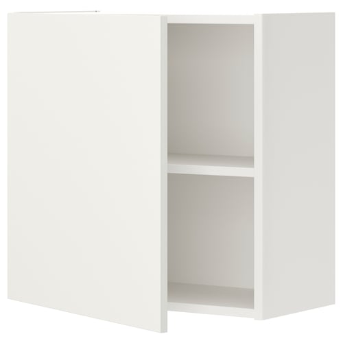 ENHET vitt väggskåp med enkelhylla, minimalistisk design.