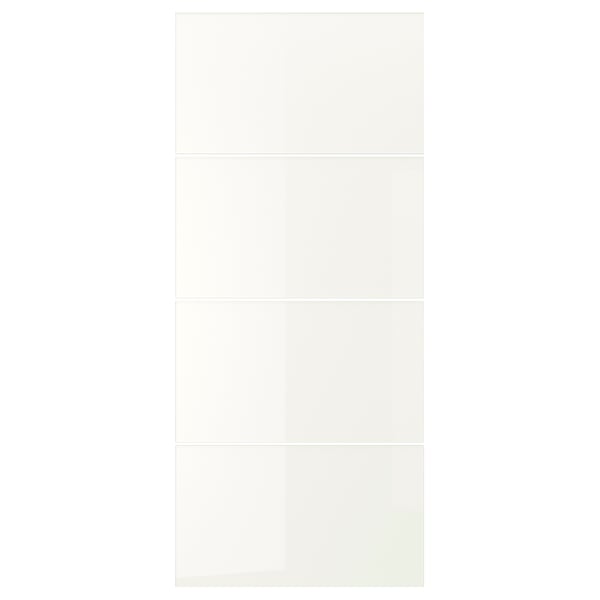 FÄRVIK: vita glasdörrar, modern och minimalistisk design för garderober, härdat glas med emaljfinish.