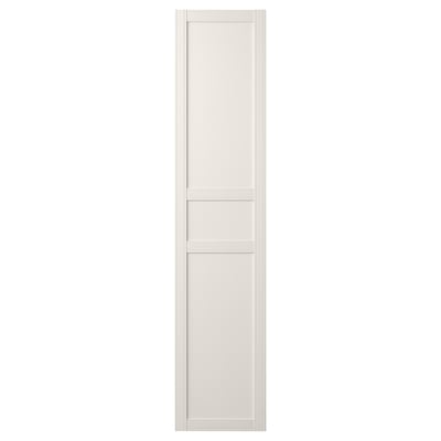 FLISBERGET-dörr , vit, trä, rektangulär, traditionell design.