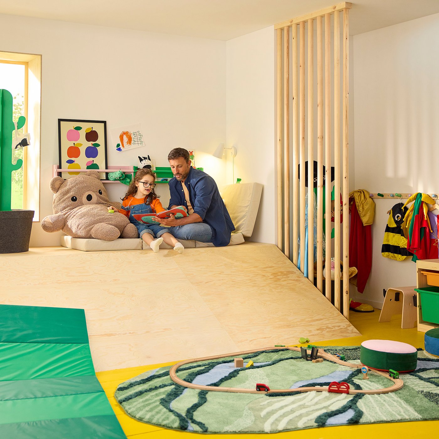 GREJSIMOJS Mjukleksak, björn/beige, 100 cm