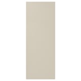 Beige HAVSTORP skåpdörr, slät träfiberskiva, rektangulär.