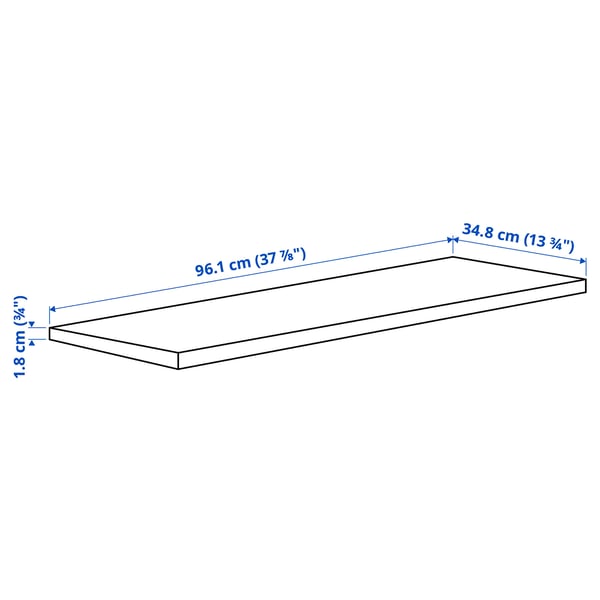 Illustration med mått för produkten: KOMPLEMENT.