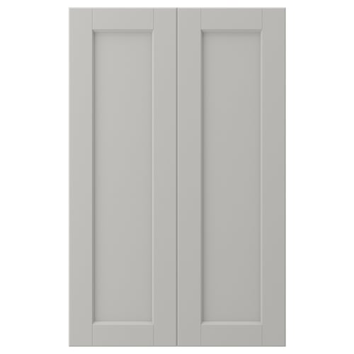 LERHYTTAN ljusgrå köksskåp med klassisk, traditionell design och stomme i massivt trä.