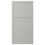 LERHYTTAN ljusgrå skåpslucka. Ram i massivt trä, fasade kanter, fanerpanel. Klassisk, traditionell design.