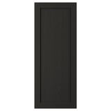 LERHYTTAN svart kökslucka, ram i massivt trä med askfanerpanel, traditionell design.