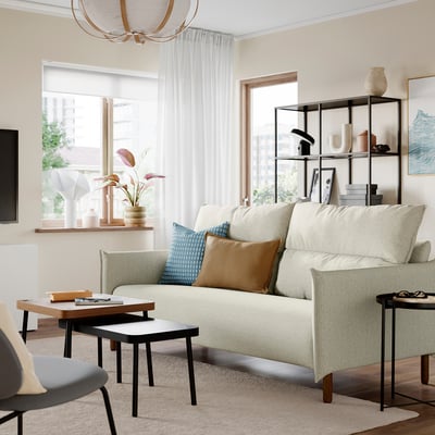 MANNARP 3-sitssoffa, Gunnared beige