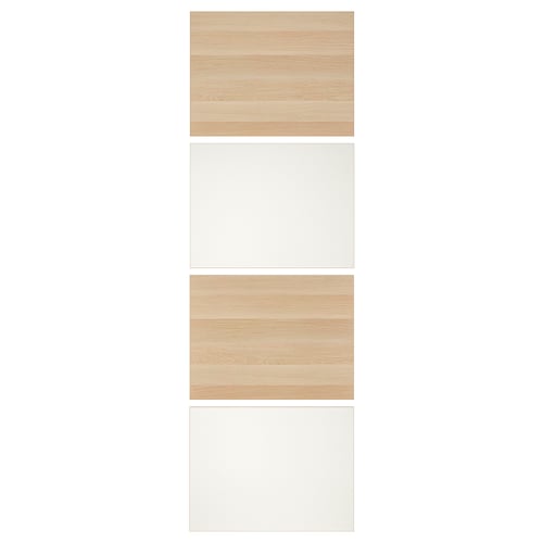 MEHAMN vikdörrar: ljus träfärg, fiberplatta och pappersfolie, modern minimalistisk design.