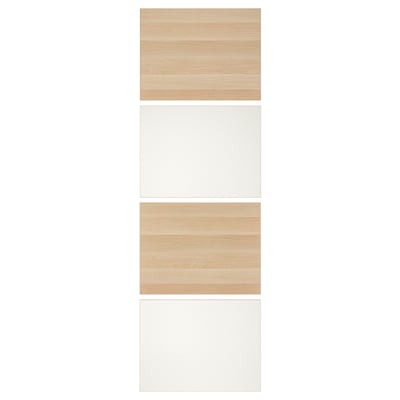 MEHAMN vikdörrar: ljus träfärg, fiberplatta och pappersfolie, modern minimalistisk design.