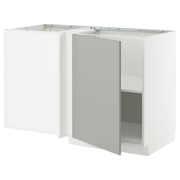 Ett vitt METOD köksskåp med en modern, ren design. Den är rektangulär och tillverkad av fiberplatta och spånskiva.
