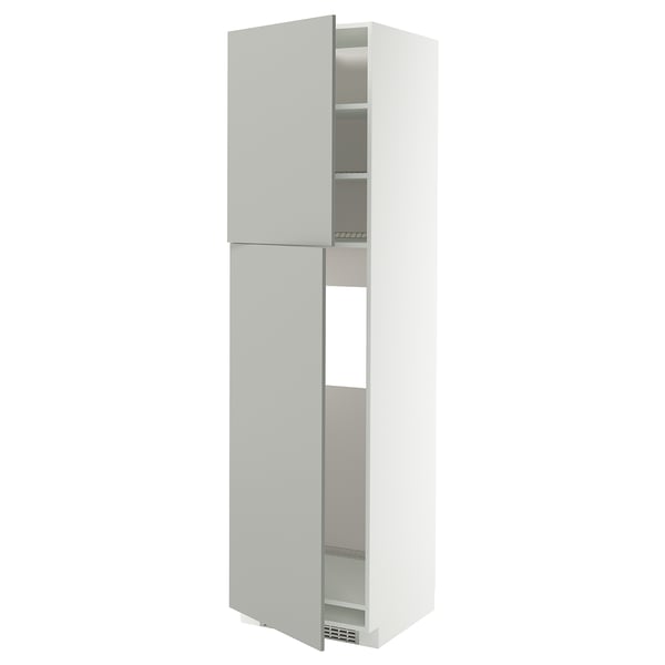 Vitt METOD högskåp, modern design.