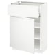 Modernt ikea METOD vitt köksskåp med lådor, elegant design.