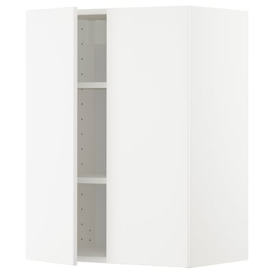 METOD vitt köksskåp, elegant modern design, justerbara hyllor, solid konstruktion.