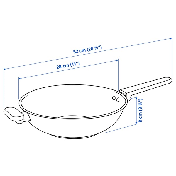 Illustration med mått för produkten: MIDDAGSMAT.