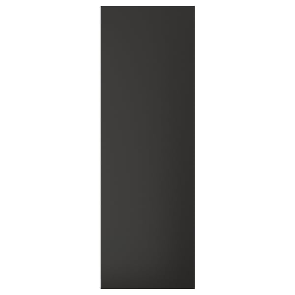Svart rektangulär panel, modern design, återvunnet material, elegant finish.