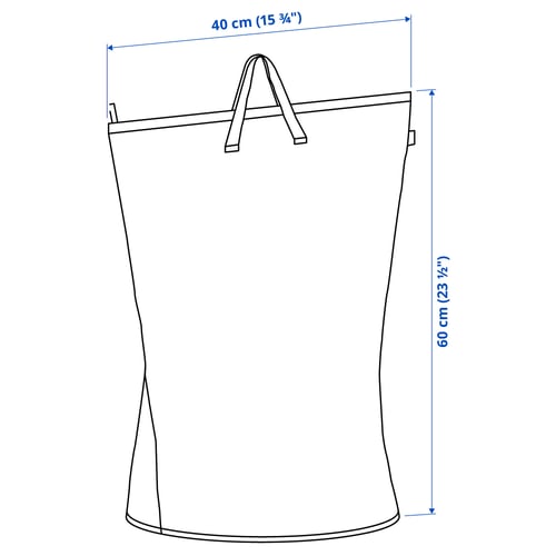 Illustration med mått för produkten: PÄRKLA.